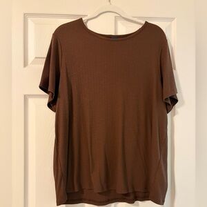 Old Navy women’s Short Sleeve Brown ribbed Tee